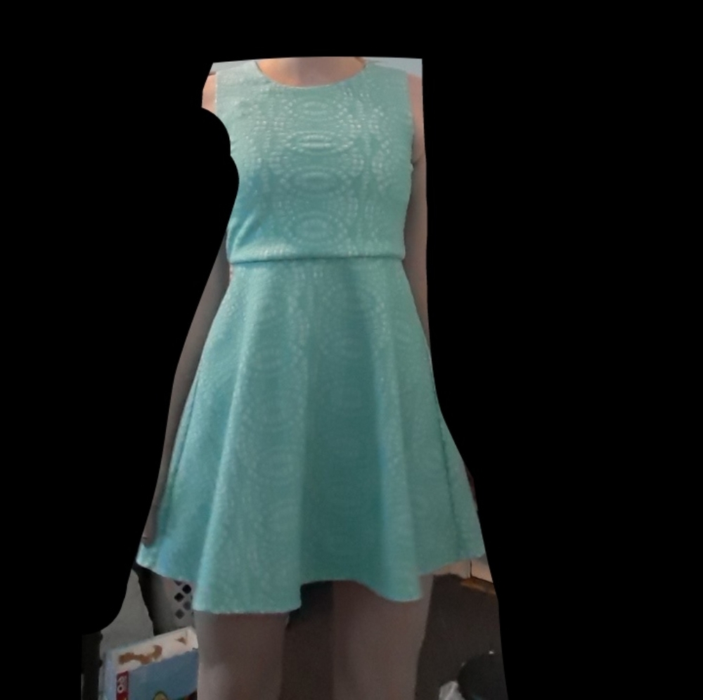 Blue dress